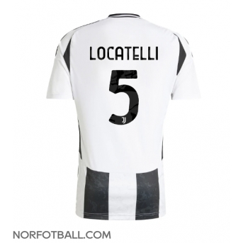 Billige Fotballdrakt Juventus Manuel Locatelli #5 Replika Hjemmedrakt 2024-25 Kortermet